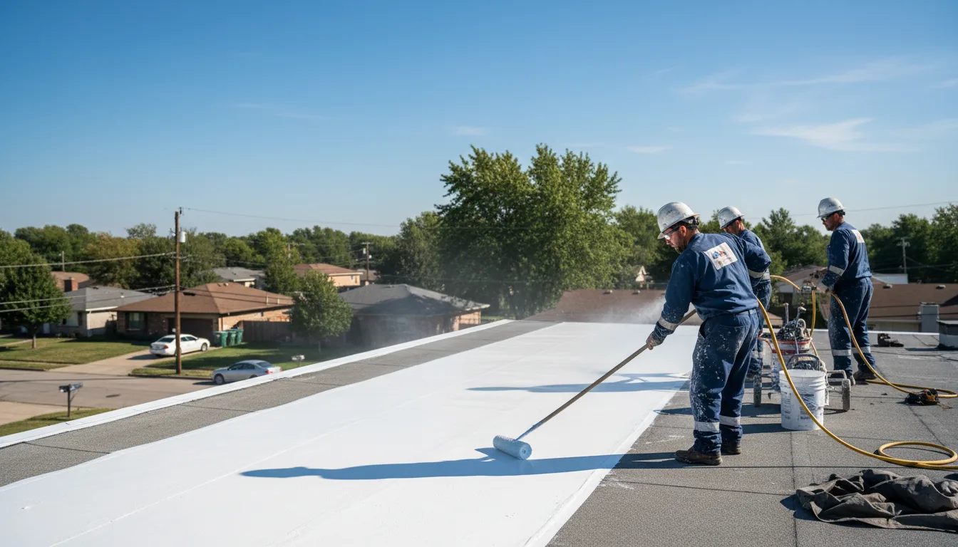 Commercial roof coating in Chestnut Hill, MA near me